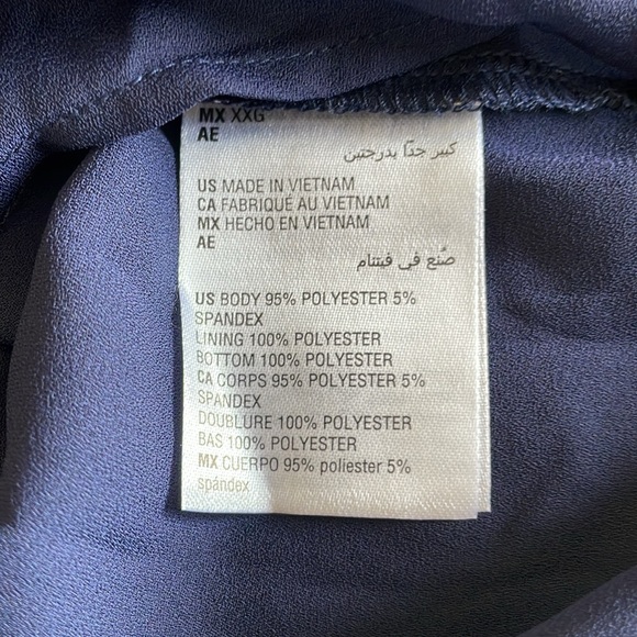 New! JM Collection Metallic O-Ring Keyhole Top, Holiday Top, Blue and Gold, XXL - Picture 11 of 11